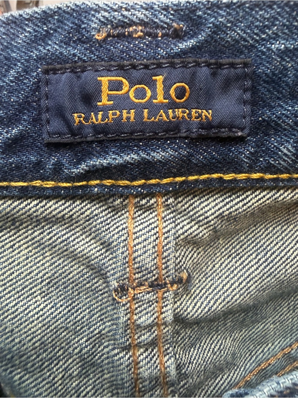 Polo by Ralph Lauren Blue Embroidered Patchwork Relaxed Jeans - Picture 5 of 8